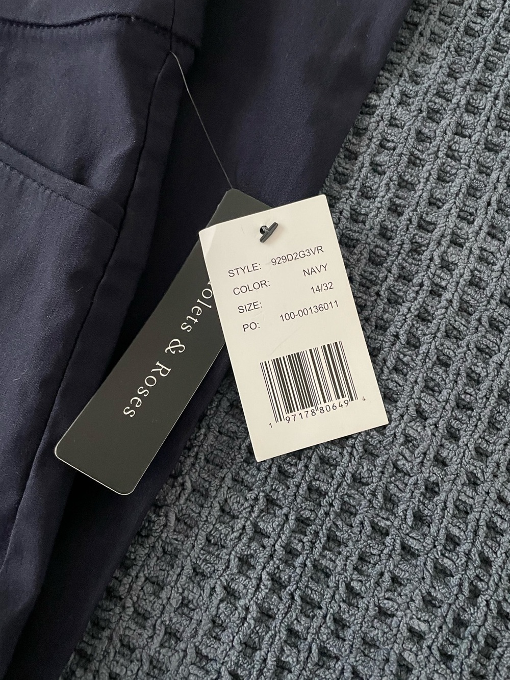 Violets & Roses | Women’s High Rise Straight Pant | Work Pants in Navy | NWT - Picture 9 of 15